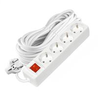 Удлинитель 4х10м с заземл. 16А IP20 3х1 с выкл. бел. DOMTOK 2405 - УПС инжиниринг