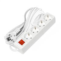 Удлинитель 4х7м с заземл. 16А IP20 3х1 с выкл. бел. DOMTOK 2501 - УПС инжиниринг