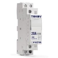 Контактор модульный 18мм 25А 230В АС 1НО 1НЗ PRIZMA TOKOV ELECTRIC TKE-PZ-MC-1-25-230-11 - УПС инжиниринг