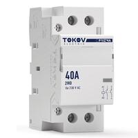 Контактор модульный 36мм 40А 230В АС 2НО PRIZMA TOKOV ELECTRIC TKE-PZ-MC-2-40-230-20 - УПС инжиниринг