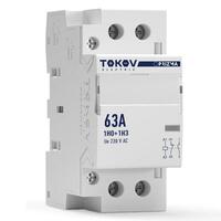 Контактор модульный 36мм 63А 230В АС 1НО 1НЗ PRIZMA TOKOV ELECTRIC TKE-PZ-MC-2-63-230-11 - УПС инжиниринг