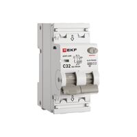 Выключатель автоматический дифференциального тока 2п (1P+N) C 32А 30мА тип AC 6кА АВДТ-63N (электрон.) PROxima EKF D63N26E32C30 - УПС инжиниринг